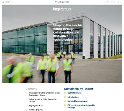 Hager Group Digital Sustainability Report