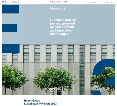 Hager Group Digital Sustainability Report