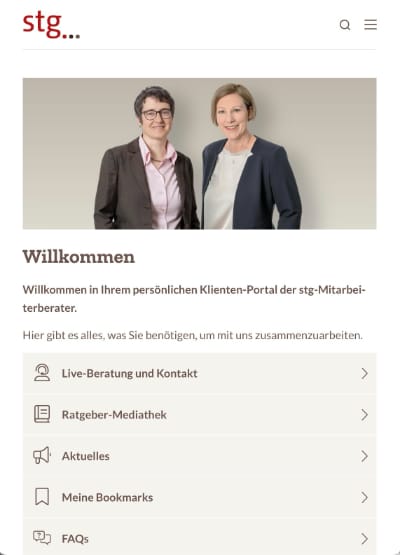 Stg Mitarbeiterberater Klientenportal