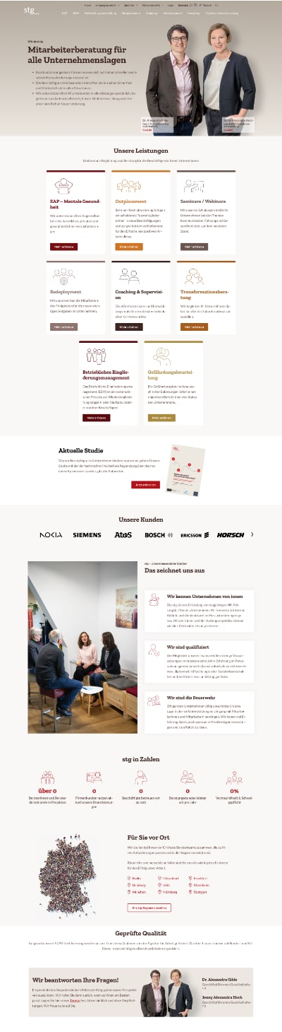 stg – Mitarbeiterberater Webseite