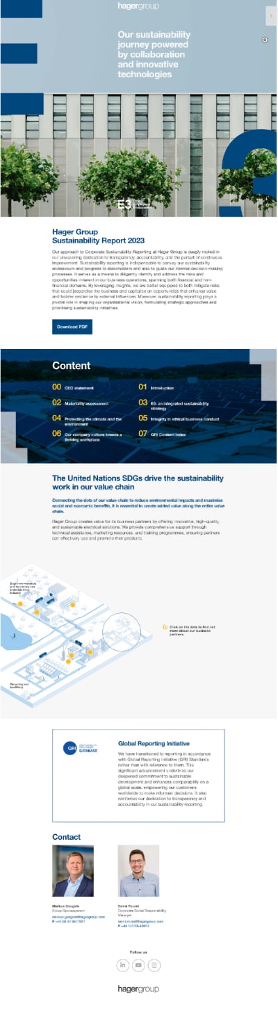 Hager Group Digital Annual Report